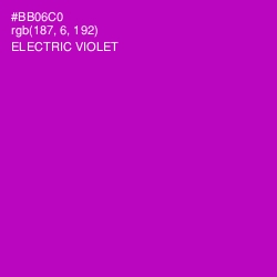 #BB06C0 - Electric Violet Color Image